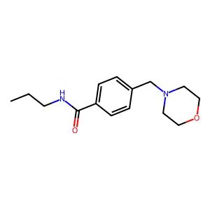 4-(morpholin-4-ylmethyl)-N-propylbenzamide structure