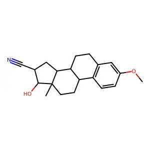 16alpha-Cyanoestradiol 3-methyl ether structure