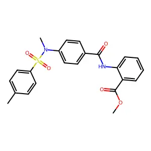 methyl 2-(4-(N,4-dimethylphenylsulfonamido)benzamido)benzoate structure