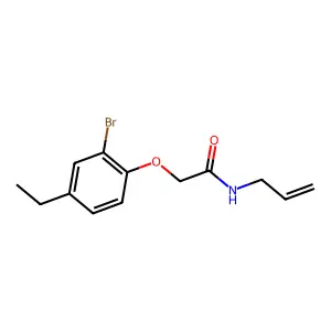 2-(2-bromo-4-ethylphenoxy)-N-prop-2-enylacetamide structure