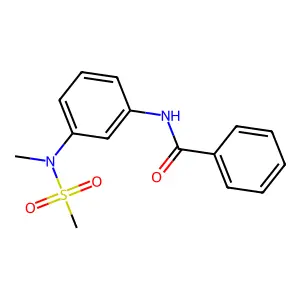 N-[3-[methyl(methylsulfonyl)amino]phenyl]benzamide structure