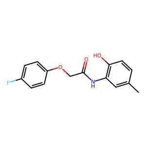2-(4-fluorophenoxy)-N-(2-hydroxy-5-methylphenyl)acetamide structure