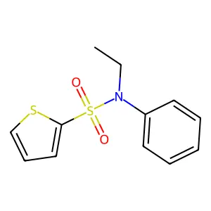 N-ethyl-N-phenylthiophene-2-sulfonamide structure