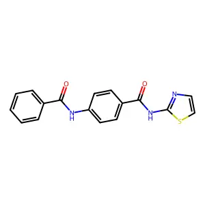 4-Benzoylamino-n-thiazol-2-yl-benzamide structure