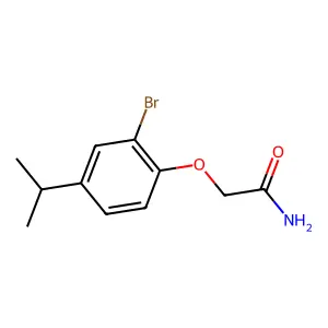 2-(2-Bromo-4-propan-2-ylphenoxy)acetamide structure