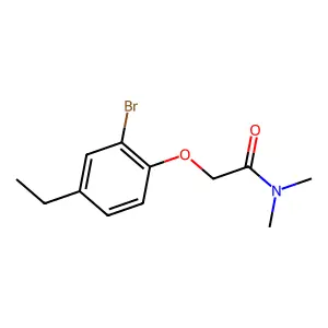 2-(2-溴-4-乙基苯氧基)-N,N-二甲基乙酰胺 structure