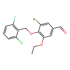 3-Bromo-4-[(2-chloro-6-fluorophenyl)methoxy]-5-ethoxybenzaldehyde structure
