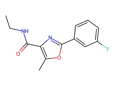 Oxazole-4-carboxamide, N-ethyl-2-(m-fluorophenyl)-5-methyl- structure