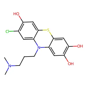 8-Chloro-10-[3-(dimethylamino)propyl]phenothiazine-2,3,7-triol structure