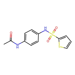 N-{4-[(2-thienylsulfonyl)amino]phenyl}acetamide structure