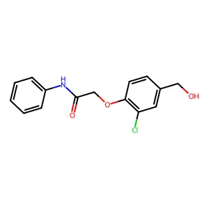 2-[2-chloro-4-(hydroxymethyl)phenoxy]-N-phenylacetamide structure