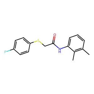 N-(2,3-dimethylphenyl)-2-(4-fluorophenyl)sulfanylacetamide structure