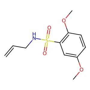 N-allyl-2,5-dimethoxybenzenesulfonamide structure