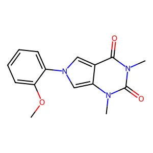 6-(2-Methoxyphenyl)-1,3-dimethylpyrrolo[3,4-d]pyrimidine-2,4-dione structure