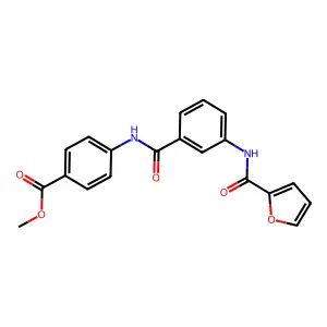 Methyl 4-{[3-(2-furoylamino)benzoyl]amino}benzoate structure