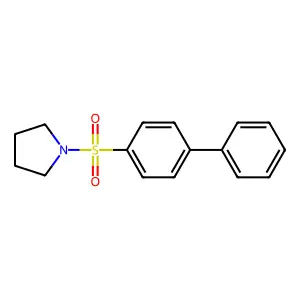 1-(Biphenyl-4-ylsulfonyl)pyrrolidine structure