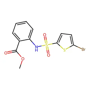 Methyl 2-[(5-bromothiophen-2-yl)sulfonylamino]benzoate structure