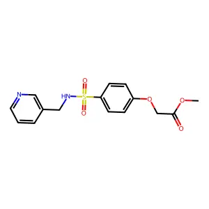 Methyl (4-{[(3-pyridinylmethyl)amino]sulfonyl}phenoxy)acetate structure