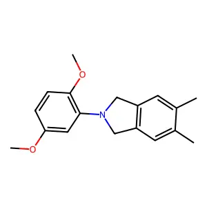 2-(2,5-Dimethoxyphenyl)-5,6-dimethylisoindoline structure