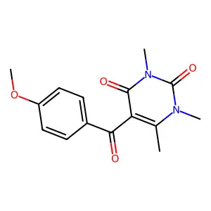 5-(4-Methoxybenzoyl)-1,3,6-trimethylpyrimidine-2,4-dione structure