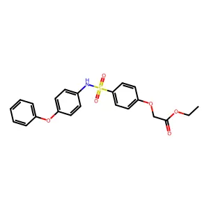 Ethyl {4-[(4-phenoxyphenyl)sulfamoyl]phenoxy}acetate structure