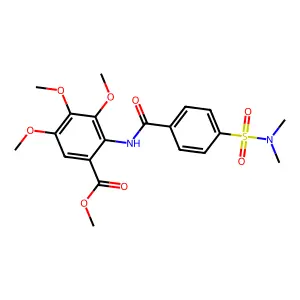 Methyl 2-({4-[(dimethylamino)sulfonyl]benzoyl}amino)-3,4,5-trimethoxybenzoate structure
