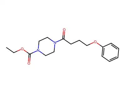 Ethyl 4-(4-phenoxybutanoyl)piperazine-1-carboxylate structure