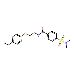 4-(dimethylsulfamoyl)-N-[2-(4-ethylphenoxy)ethyl]benzamide structure