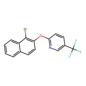 2-(1-Bromonaphthalen-2-yl)oxy-5-(trifluoromethyl)pyridine structure