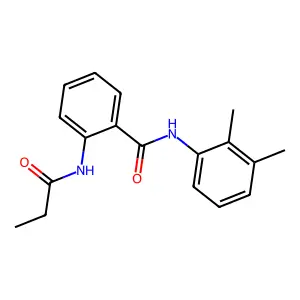 N-(2,3-dimethylphenyl)-2-(propanoylamino)benzamide structure