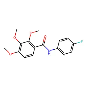 N-(4-fluorophenyl)-2,3,4-trimethoxybenzamide structure
