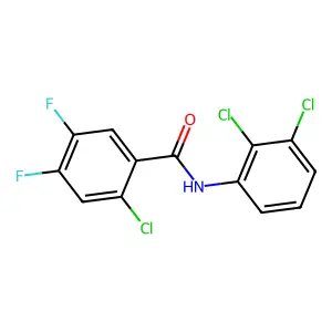 2-chloro-N-(2,3-dichlorophenyl)-4,5-difluorobenzamide structure
