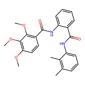 N-[2-[(2,3-dimethylphenyl)carbamoyl]phenyl]-2,3,4-trimethoxybenzamide structure