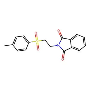 2-[2-(4-methylbenzenesulfonyl)ethyl]-2,3-dihydro-1H-isoindole-1,3-dione structure