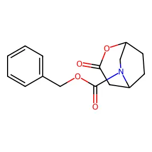 2-Oxa-6-azabicyclo[3.2.2]nonane-6-carboxylicacid, 3-oxo-, phenylmethyl ester structure