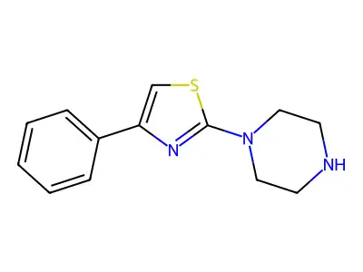 1-(4-Phenyl-1,3-thiazol-2-yl)piperazine structure