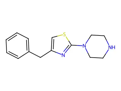 Piperazine, 1-(4-(phenylmethyl)-2-thiazolyl)- structure