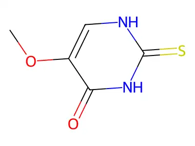 5-Methoxy-2-thiouracil structure
