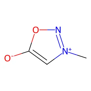 3-Methyl-1,2,3-oxadiazol-3-ium-5-olate structure