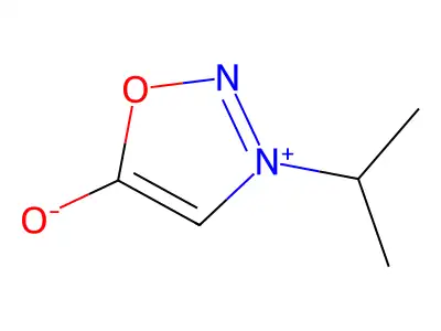1,2,3-Oxadiazolium, 5-hydroxy-3-(1-methylethyl)-, inner salt structure