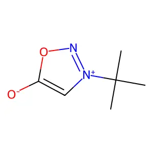 1,2,3-Oxadiazolium, 3-(1,1-dimethylethyl)-5-hydroxy-, inner salt structure