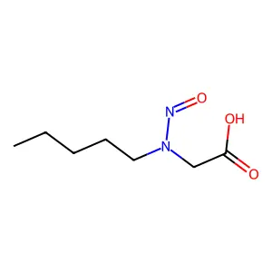 Glycine, N-nitroso-N-pentyl- structure