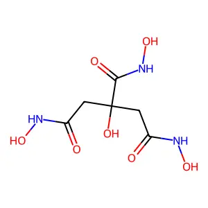 1-N,2-N,3-N,2-tetrahydroxypropane-1,2,3-tricarboxamide structure
