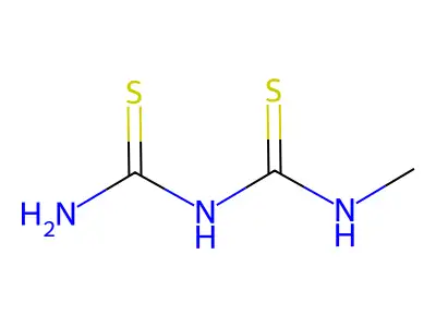 N-Methyl-N'-thiocarbamylthiourea structure