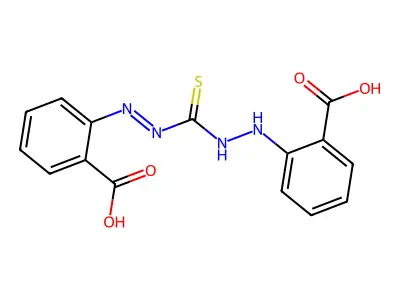 2-[2-[(2-Carboxyphenyl)iminocarbamothioyl]hydrazinyl]benzoic acid structure