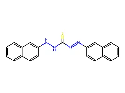 1-(Naphthalen-2-ylamino)-3-naphthalen-2-yliminothiourea structure