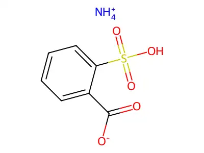 Ammonium o-sulfobenzoate structure