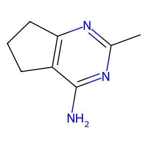 2-Methyl-6,7-dihydro-5H-cyclopenta[d]pyrimidin-4-amine structure