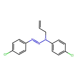 (1E)-1,3-Bis(4-chlorophenyl)-3-(prop-2-en-1-yl)triaz-1-ene structure