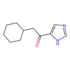 2-cyclohexyl-1-(1H-imidazol-5-yl)ethanone structure